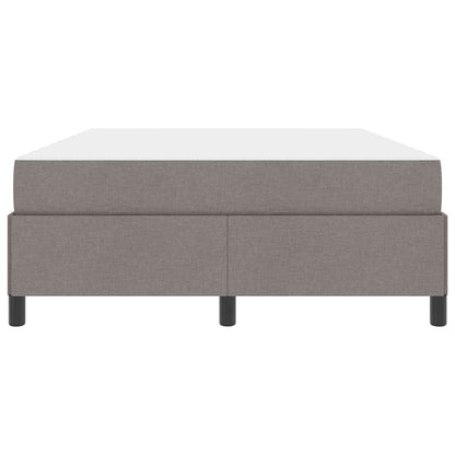 Box Spring Seng Gråbrun Og Sort 140 X 190 Cm - Billede 6