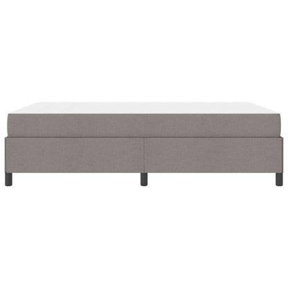 Box Spring Seng Gråbrun Og Sort 140 X 190 Cm - Billede 7