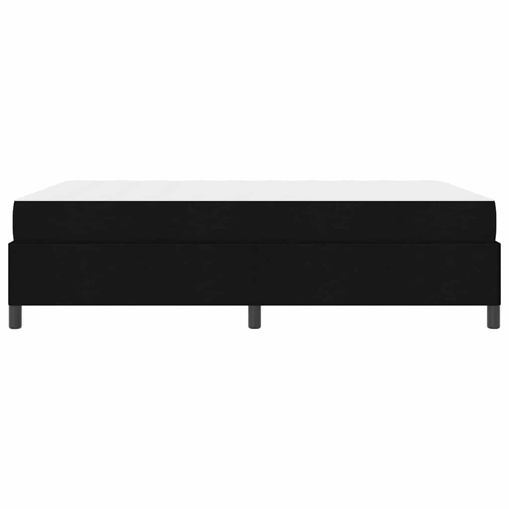 Box Spring Seng Sort, Sort 140 X 200 Cm Stof, Ingeniørtræ - Billede 8