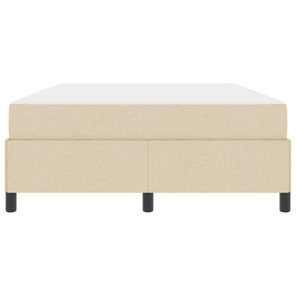 Box Spring Seng Creme, Sort 140 X 200 Cm Stof, Ingeniørtræ - Billede 7