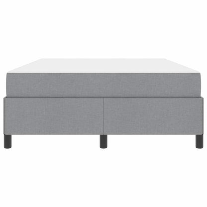Box Spring Seng Lys Grå, Sort 160 X 200 Cm Stof, Ingeniørtræ - Billede 7