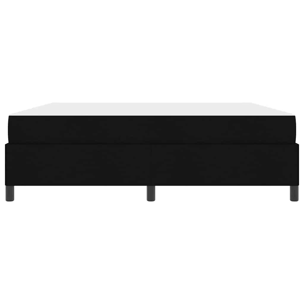 Box Spring Seng Sort, Sort 180 X 200 Cm Stof, Ingeniørtræ - Billede 7