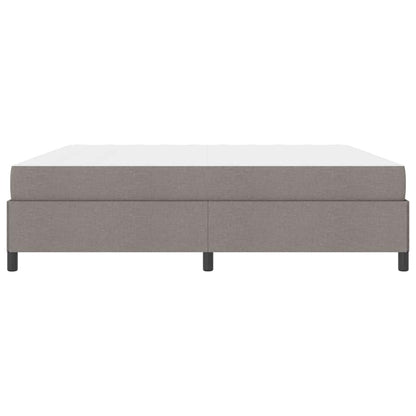 Box Spring Seng Gråbrun Og Sort 200 X 200 Cm - Billede 7
