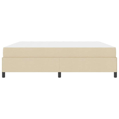 Box Spring Seng Creme Og Sort 200 X 200 Cm - Billede 7