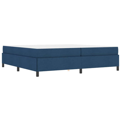 Box Spring Seng Blå Og Sort 200 X 200 Cm - Billede 2