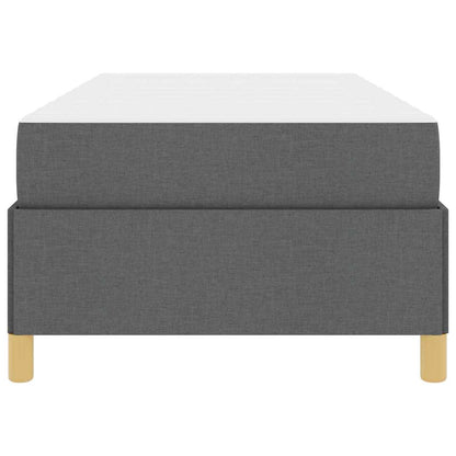 Box Spring Seng Med Madras Hvid Og Mørk Grå Og Brun Og Mørk Grå - Billede 7