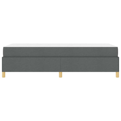 Box Spring Seng Med Madras Mørk Grå Og Brun Og Hvid Og Mørk Grå - Billede 8