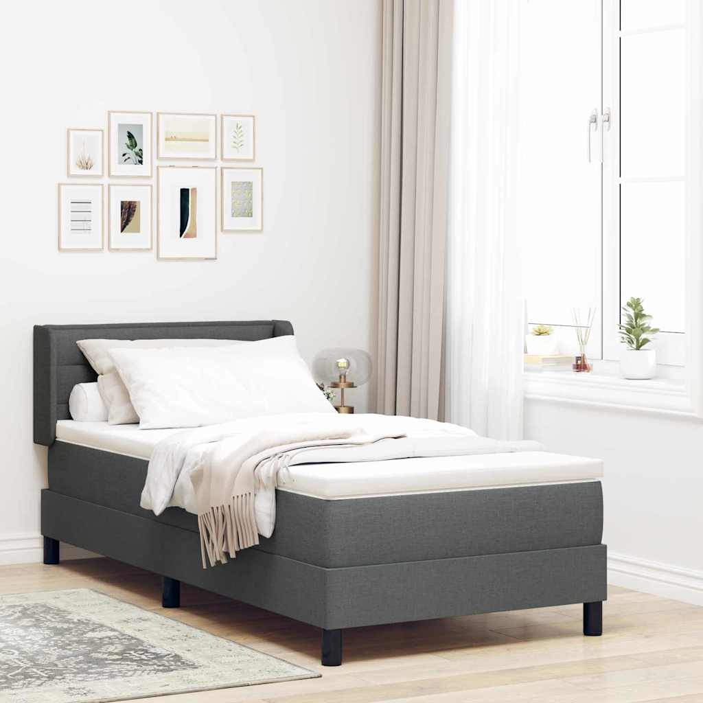 Box Spring Seng Med Hovedgærde Stof - Variant 3341007