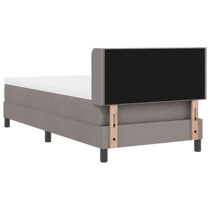Boxmadras Med Topmadras Gråbrun 80 X 200 Cm Stof Og Ingeniørtræ - Billede 9