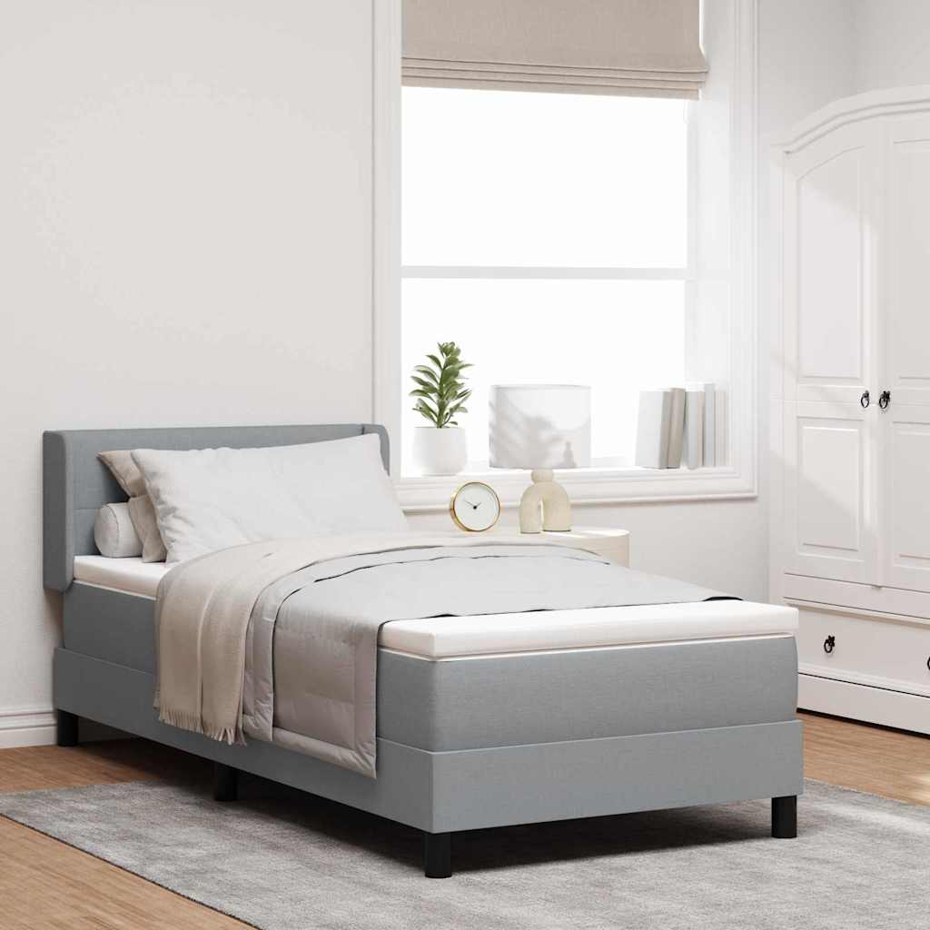 Box Spring Seng Med Hovedgærde Stof - Variant 3341083