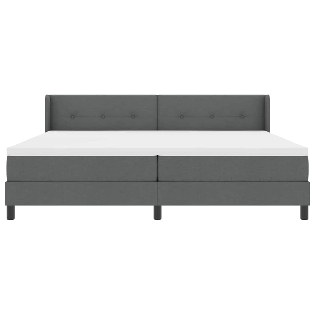 Boxmadras Med Topmadras Med Madras Mørkegrå 200 X 200 Cm - Billede 8