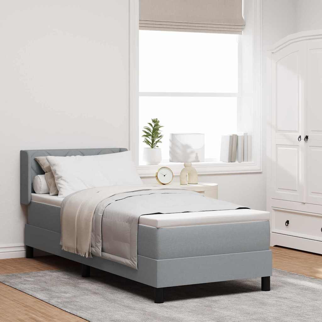 Box Spring Seng Med Hovedgærde Stof - Variant 3341132