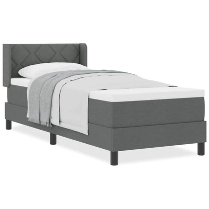 Boxmadras Med Topmadras Med Madras Mørkegrå 80 X 200 Cm - Billede 4