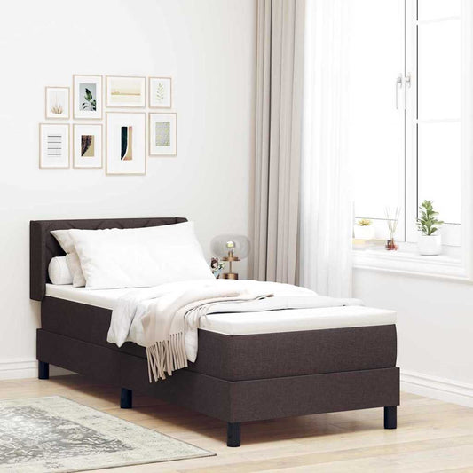 Box Spring Seng Med Pude Stof - Hovedbillede