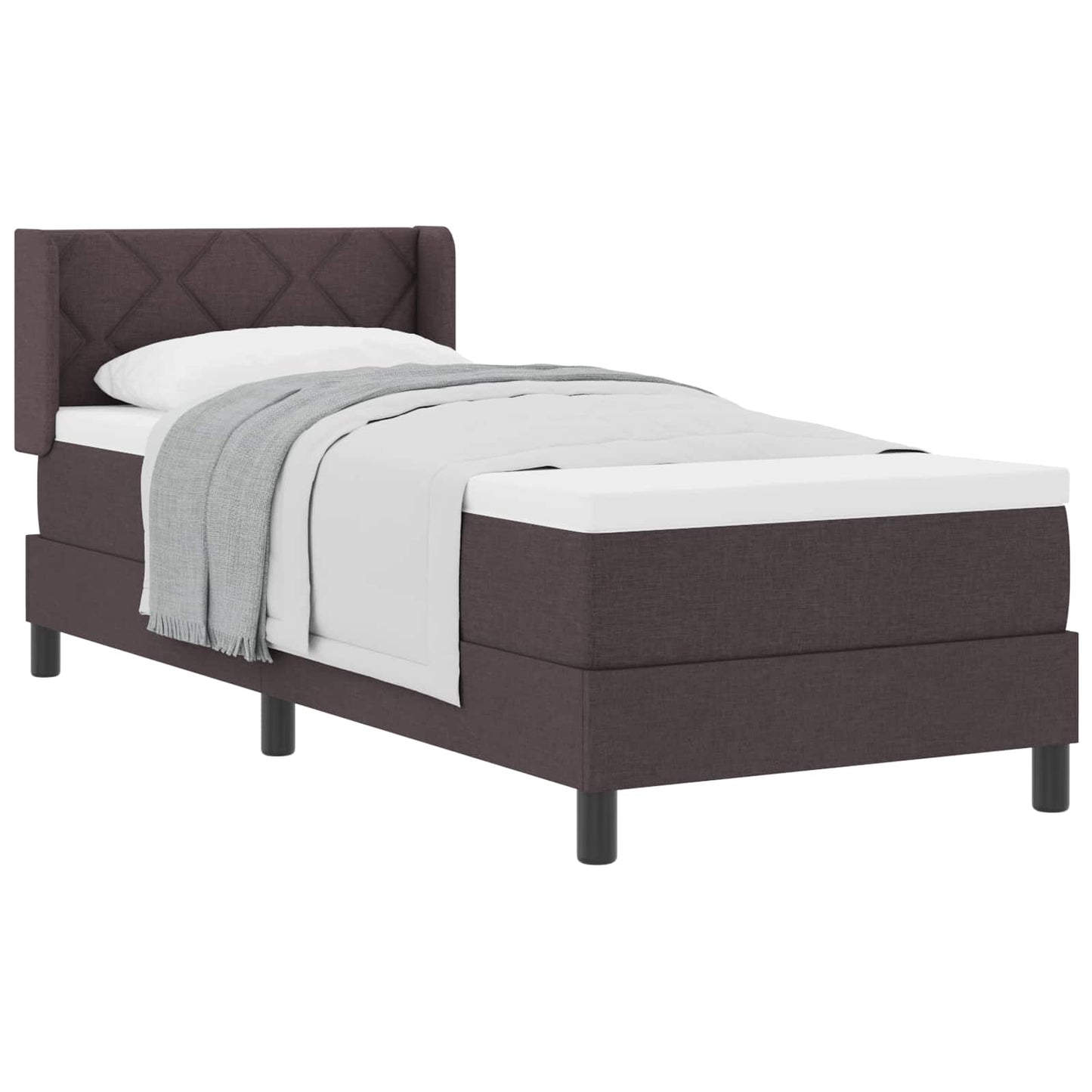 Box Spring Seng Med Pude Stof - Billede 2