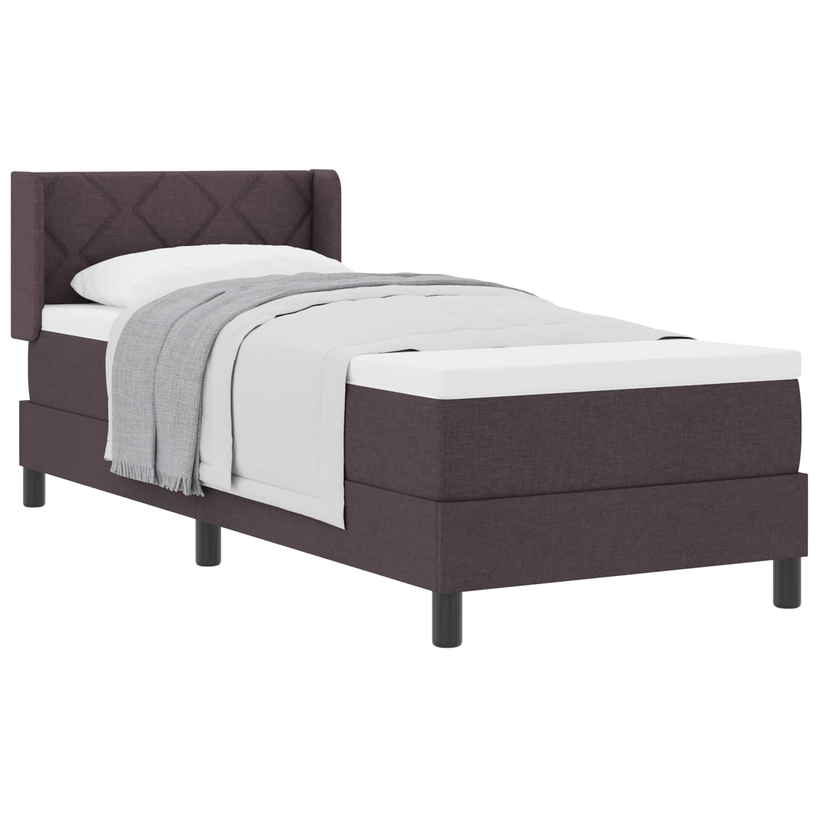 Box Spring Seng Med Pude Stof - Billede 2