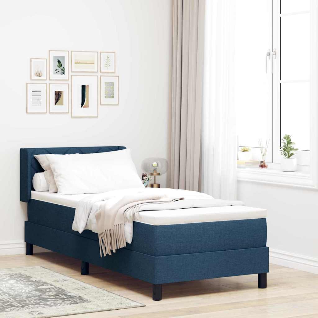 Box Spring Seng Med Hovedgærde Stof - Hovedbillede