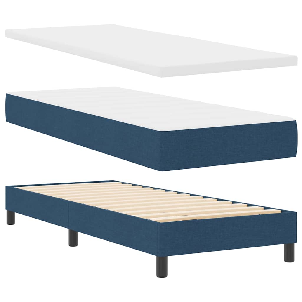 Box Spring Seng Med Hovedgærde Stof - Billede 4