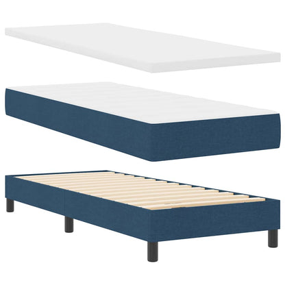 Box Spring Seng Med Hovedgærde Stof - Billede 4