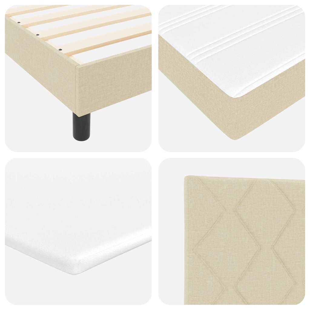 Box Spring Seng Med Pude Med Hovedgærde Stof - Billede 10