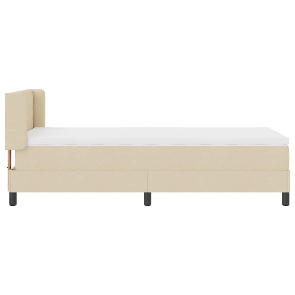 Box Spring Seng Med Pude Med Hovedgærde Stof - Billede 8