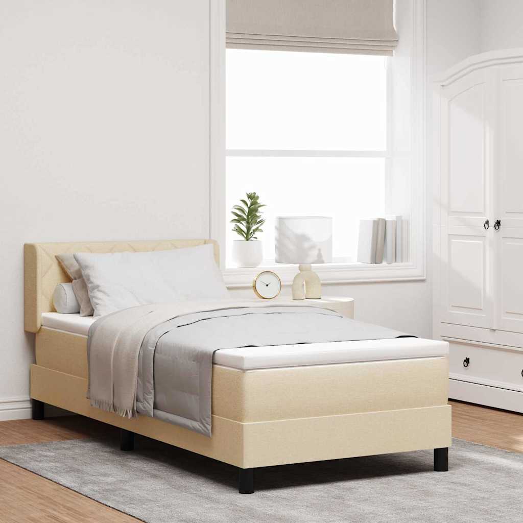 Box Spring Seng Med Hovedgærde Stof - Variant 3341158