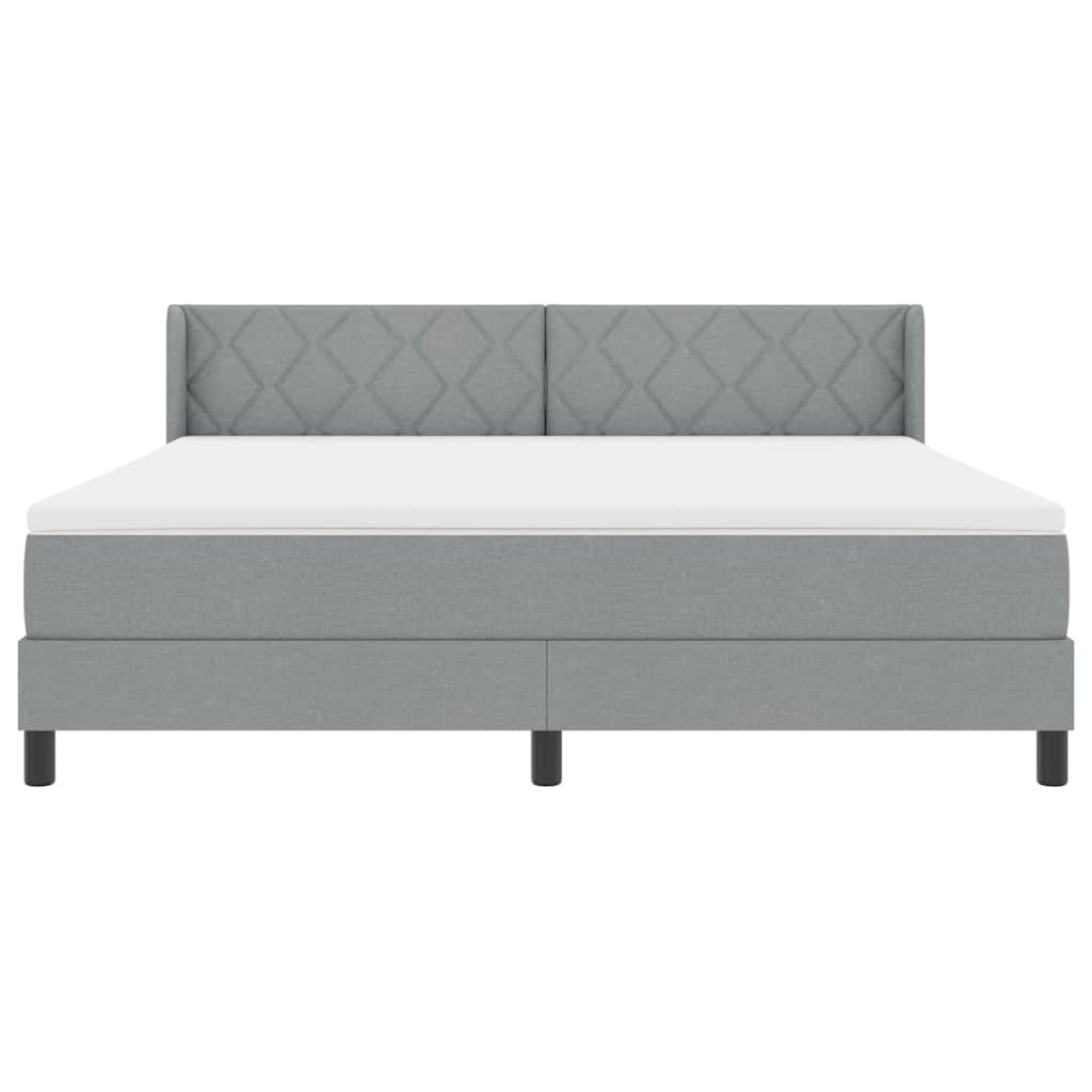 Boxmadras Med Topmadras Med Madras Lysegrå 180 X 200 Cm - Billede 8