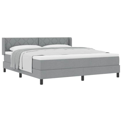 Boxmadras Med Topmadras Med Madras Lysegrå 180 X 200 Cm - Billede 3