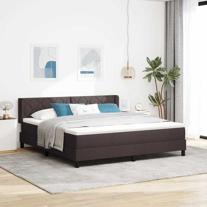 Boxmadras Med Topmadras Med Madras Mørk Brun 180 X 200 Cm - Hovedbillede