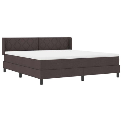 Boxmadras Med Topmadras Med Madras Mørk Brun 180 X 200 Cm - Billede 6