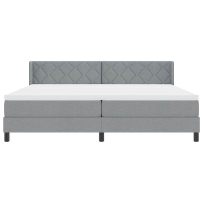 Boxmadras Med Topmadras Med Madras Lysegrå 200 X 200 Cm - Billede 8