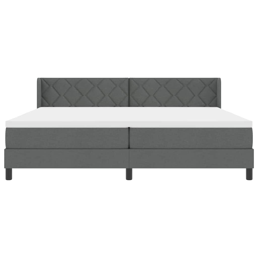 Boxmadras Med Topmadras Med Madras Mørkegrå 200 X 200 Cm - Billede 8