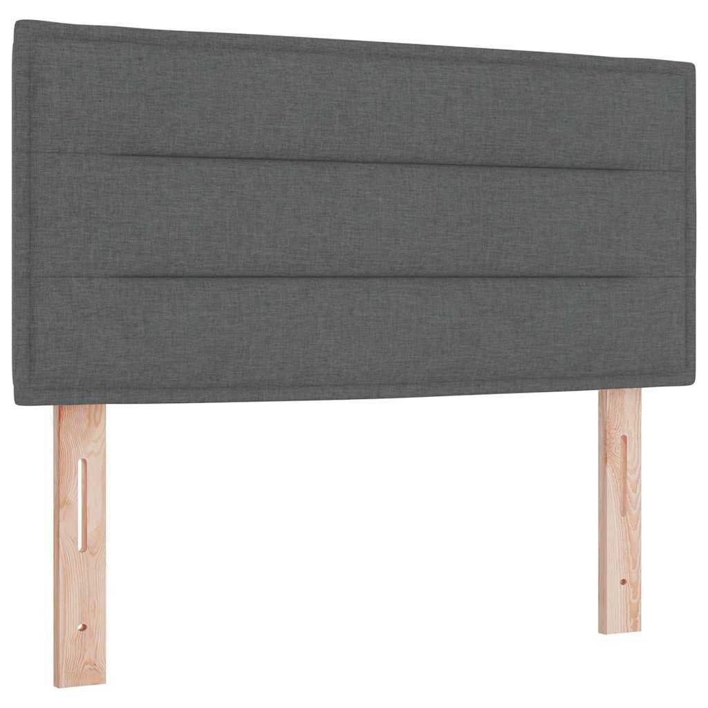 Boks-madrasseng Med Madras Mørkegrå 90 X 190 Cm Stof - Billede 6