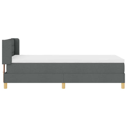Boks-madrasseng Med Madras Mørkegrå 90 X 190 Cm Stof - Billede 9