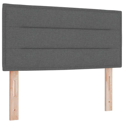 Boks-madrasseng Med Madras Mørkegrå 90 X 200 Cm Stof - Billede 6