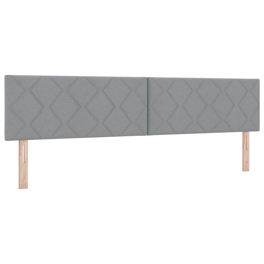 Boks-madrasseng Med Madras Lysegrå 200 X 200 Cm Stof - Billede 6