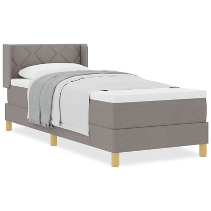 Boks-madrasseng Med Madras Gråbrun 80 X 200 Cm Stof - Billede 3