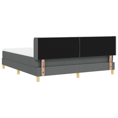 Boks-madrasseng Med Madras Mørkegrå 180 X 200 Cm Stof - Billede 10