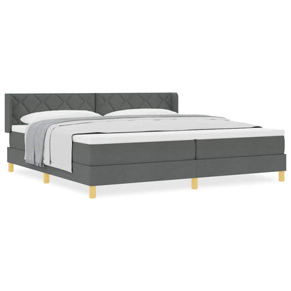 Boks-madrasseng Med Madras Mørkegrå 200 X 200 Cm Stof - Billede 4