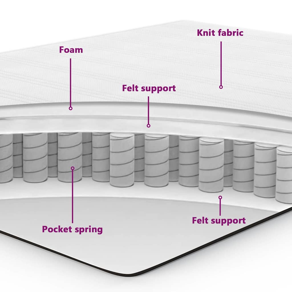 Boxmadras Med Madras Sort 100x200 Cm Fløjl Mørkegrå 90 X 190 Cm - Billede 11