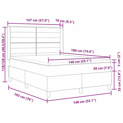 Box Spring Seng Med Madras Stof - Billede 9