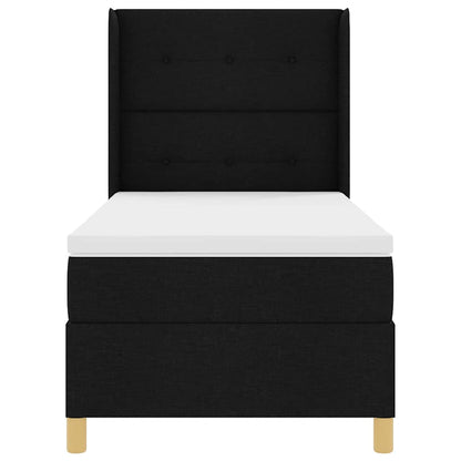 Boks-madrasseng Med Madras Sort 100 X 200 Cm Stof - Billede 7