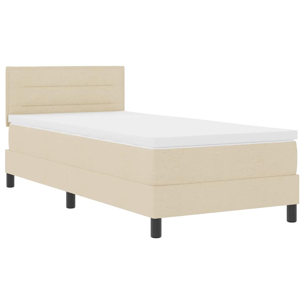 Box Spring Seng Med Madras Med LED Stof - Billede 2