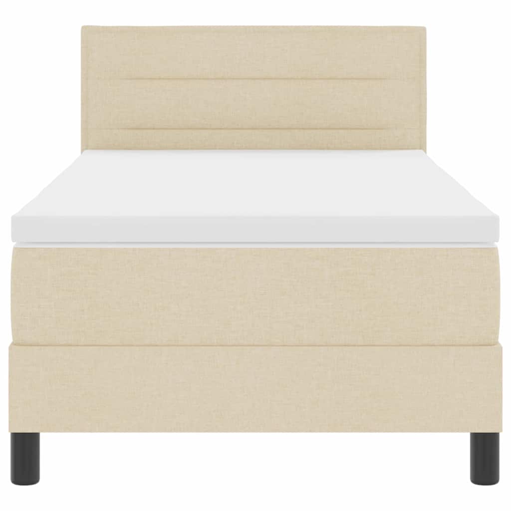 Box Spring Seng Med Madras Med LED Stof - Billede 8