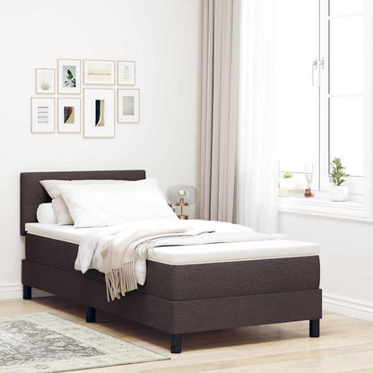 Box Spring Seng Med LED-lysstrimler Stof - Variant 3342187