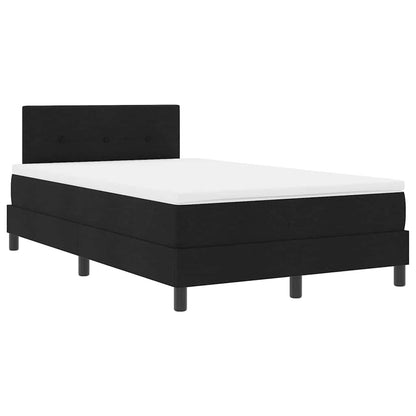 Box Spring Seng Med Madras Sort 120 X 190 Cm Stof - Billede 2