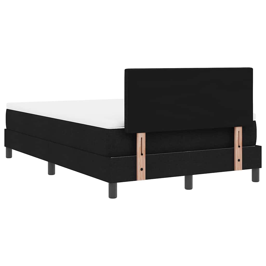 Box Spring Seng Med Madras Sort 120 X 190 Cm Stof - Billede 10