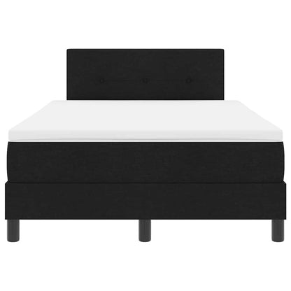 Box Spring Seng Med Madras Sort 120 X 190 Cm Stof - Billede 8