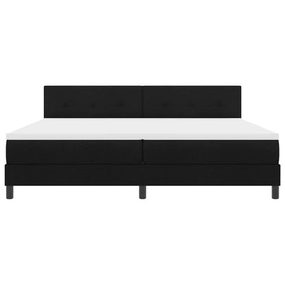 Box Spring Seng Med Madras Sort 200 X 200 Cm Stof - Billede 9