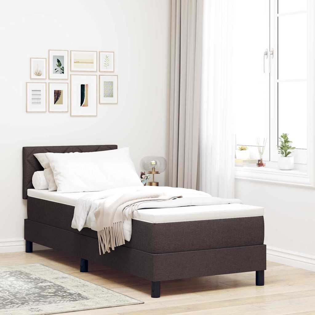 Box Spring Seng Med LED-lysstrimler Stof - Variant 3342243